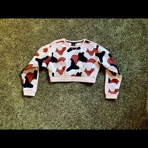 Balance Athletica Camo Cropped Sweatshirt Medium